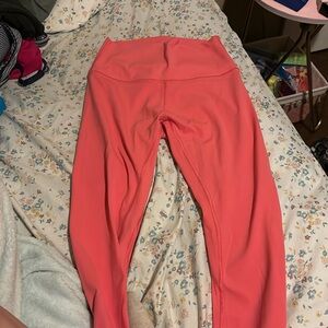 Lululemon pink Align Leggings size 4.
